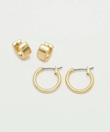 【GOLDY】フラット & ミニマル ライン 2ペア ピアス / 1201202 CS-2311※