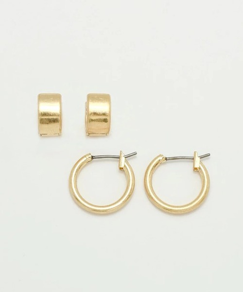 GOLDY（ゴールディ）の「【GOLDY】フラット ＆ ミニマル ライン 2ペア ピアス / 1201202 CS-2311※（ピアス（両耳用）・レディース・シルバー系その他/ゴールド/ゴールド系その他2/シルバー・FREE）」の5枚目の写真