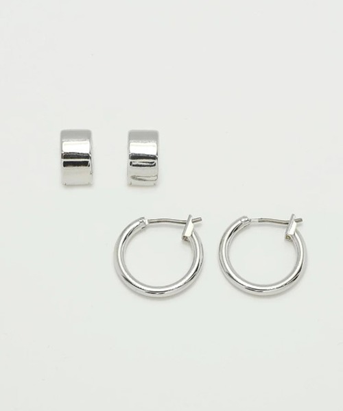 GOLDY（ゴールディ）の「【GOLDY】フラット ＆ ミニマル ライン 2ペア ピアス / 1201202 CS-2311※（ピアス（両耳用）・レディース・シルバー系その他/ゴールド/ゴールド系その他2/シルバー・FREE）」の9枚目の写真
