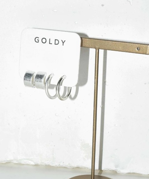 GOLDY（ゴールディ）の「【GOLDY】フラット ＆ ミニマル ライン 2ペア ピアス / 1201202 CS-2311※（ピアス（両耳用）・レディース・シルバー系その他/ゴールド/ゴールド系その他2/シルバー・FREE）」の14枚目の写真