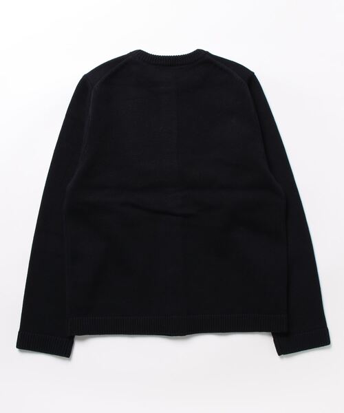 HELIOPOLE(エリオポール)の「COTTON CREW CARDIGAN(ニット/セーター・レディース・ネイビー/ベージュ・38)」の3枚目の写真