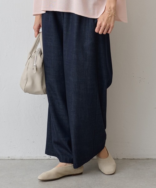 BEARDSLEY(ビアズリー)の「《セットアップ対応》マルチウエストリブパンツ(その他パンツ・レディース・グリーン/ライトグレー/アイボリー/インディゴブルー/ブラック・S/L/M)」の16枚目の写真