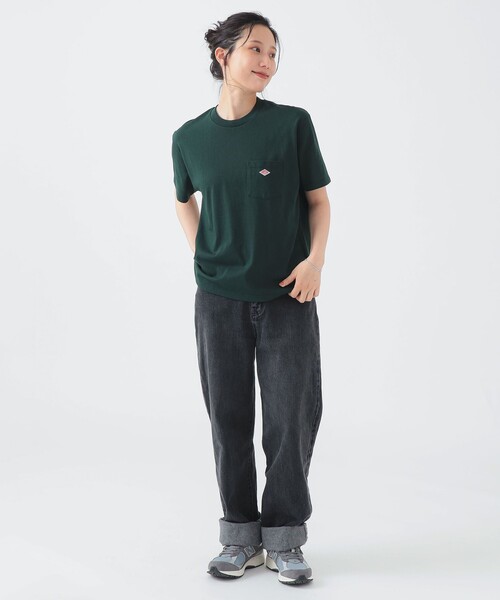 DANTON（ダントン）の「DANTON / SHORT SLEEVE POCKET T-SHIRT PLAIN（S～M）（Tシャツ/カットソー・レディース・ブラック/ブラウン系その他2/ホワイト/ブルー系その他/オレンジ系その他4/パープル/ダークグリーン/ホワイト系その他7・MEDIUM/SMALL）」の21枚目の写真