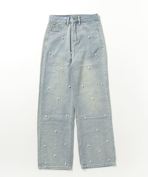 paravion（パラビオン）の「パールデニムパンツ（デニムパンツ・レディース・ライトブルー・MEDIUM/SMALL/LARGE）」の3枚目の写真