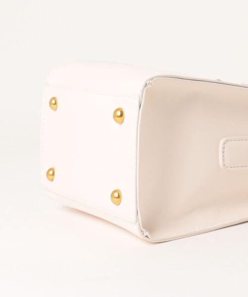 florist(フローリスト)の「【2WAY/3WAY】ヴィーガンレザーケーキボックス型ハンドバッグ/ショルダーバッグ(ハンドバッグ・レディース・ワインレッド/ブラック/ブラウン/ホワイト・FREE)」の11枚目の写真