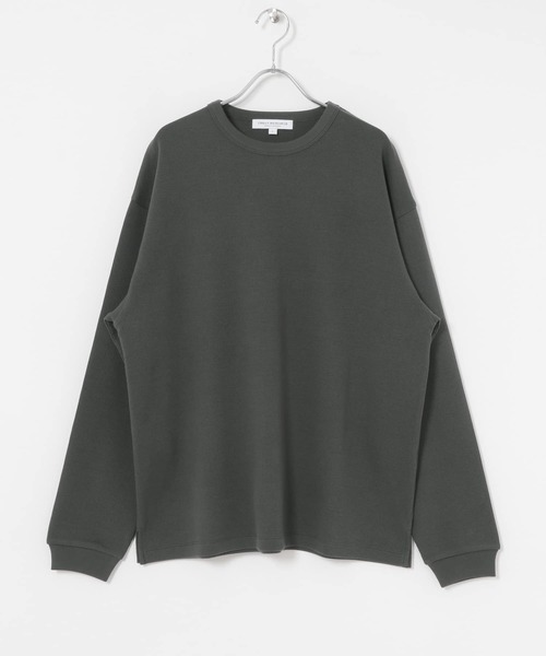 URBAN RESEARCH（アーバンリサーチ）の「『UR TECH』 度詰めワッフルロングスリーブ（Tシャツ/カットソー・メンズ・チャコールグレー/オフホワイト/ベージュ系その他/グリーン系その他・LARGE/X-LARGE/SMALL/MEDIUM）」の21枚目の写真