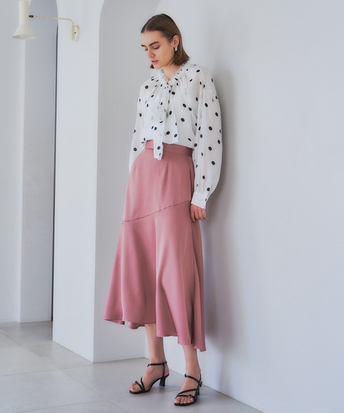 YECCA VECCA（イェッカヴェッカ）の「ドット柄シアーリボンブラウス（シャツ/ブラウス・レディース・オフホワイト/ブラック・FREE）」の10枚目の写真