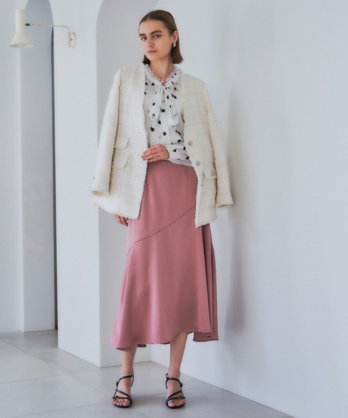 YECCA VECCA（イェッカヴェッカ）の「ドット柄シアーリボンブラウス（シャツ/ブラウス・レディース・オフホワイト/ブラック・FREE）」の13枚目の写真