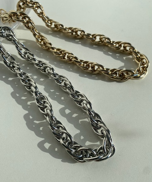 DouDou（ドゥドゥ）の「スクリューチェーンネックレス（ネックレス・レディース・シルバー/ゴールド・FREE）」の9枚目の写真