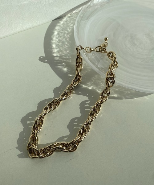 DouDou（ドゥドゥ）の「スクリューチェーンネックレス（ネックレス・レディース・シルバー/ゴールド・FREE）」の6枚目の写真