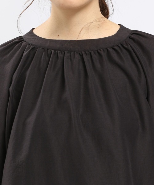 GLOBAL WORK Smile Seed Store（グローバルワーク スマイルシードストア）の「ボリュームスリーブブラウス長袖/989458（シャツ/ブラウス・レディース・グレー系その他2/ブルー系その他6/ブラック/チェック/チャコール/グレー系その他・X-LARGE/SMALL/MEDIUM/LARGE）」の15枚目の写真