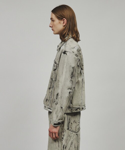 tk.TAKEO KIKUCHI(ティーケータケオキクチ)の「◆ハードブリーチ&ダメージデニム ブルゾン(デニムジャケット・メンズ・グレー系3/ブルー系3・02/03)」の14枚目の写真