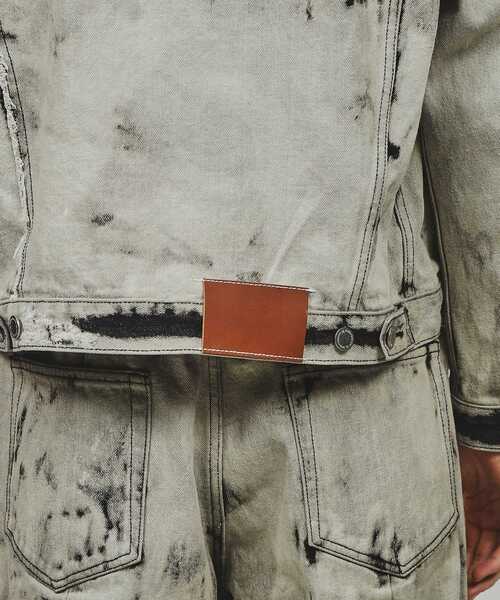 tk.TAKEO KIKUCHI(ティーケータケオキクチ)の「◆ハードブリーチ&ダメージデニム ブルゾン(デニムジャケット・メンズ・グレー系3/ブルー系3・02/03)」の5枚目の写真