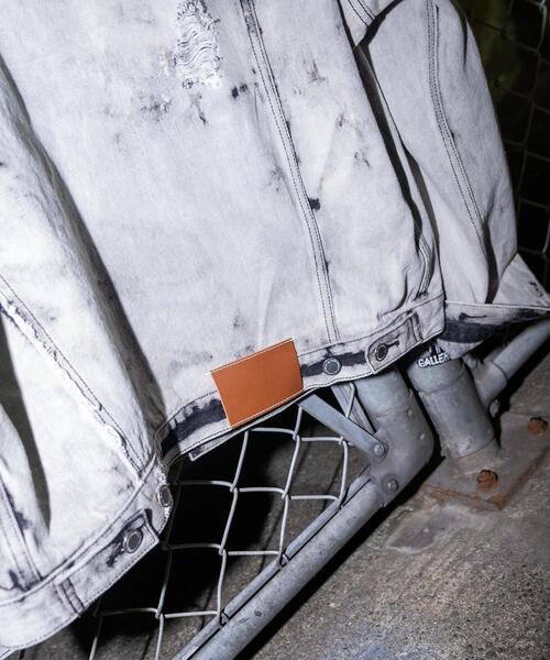 tk.TAKEO KIKUCHI(ティーケータケオキクチ)の「◆ハードブリーチ&ダメージデニム ブルゾン(デニムジャケット・メンズ・グレー系3/ブルー系3・02/03)」の20枚目の写真