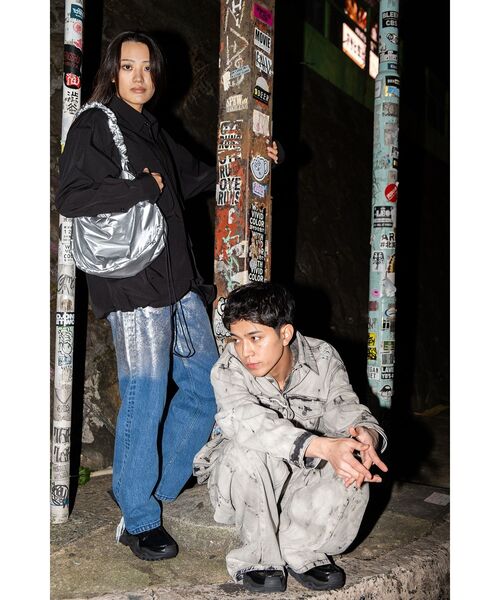 tk.TAKEO KIKUCHI(ティーケータケオキクチ)の「◆ハードブリーチ&ダメージデニム ブルゾン(デニムジャケット・メンズ・グレー系3/ブルー系3・02/03)」の22枚目の写真