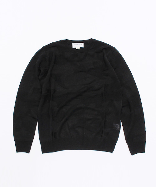 Denime（ドゥニーム）の「シャドーカモJQDニット（ニット/セーター・メンズ・ブラック/ライトグレー/ネイビー・LARGE/MEDIUM/X-LARGE）」の11枚目の写真