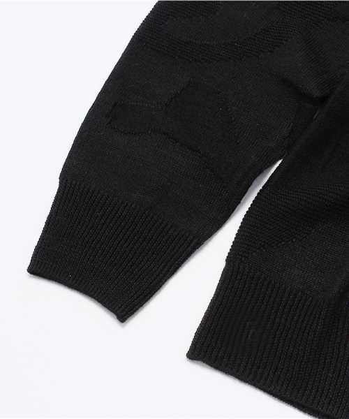 Denime（ドゥニーム）の「シャドーカモJQDニット（ニット/セーター・メンズ・ブラック/ライトグレー/ネイビー・LARGE/MEDIUM/X-LARGE）」の13枚目の写真