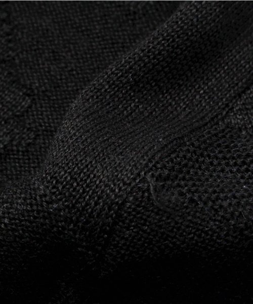 Denime（ドゥニーム）の「シャドーカモJQDニット（ニット/セーター・メンズ・ブラック/ライトグレー/ネイビー・LARGE/MEDIUM/X-LARGE）」の10枚目の写真