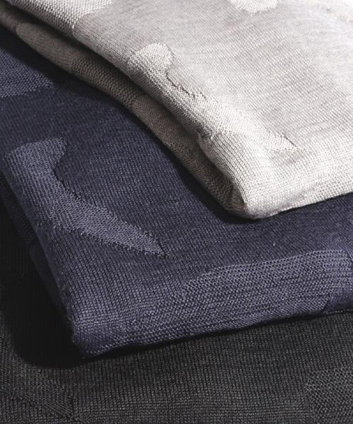 Denime（ドゥニーム）の「シャドーカモJQDニット（ニット/セーター・メンズ・ブラック/ライトグレー/ネイビー・LARGE/MEDIUM/X-LARGE）」の6枚目の写真