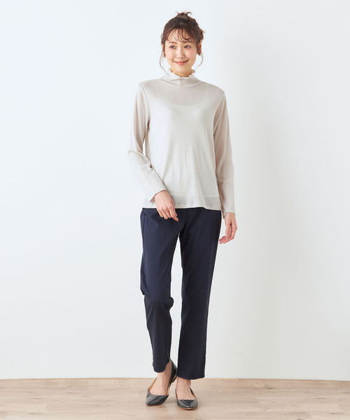 DECOY SINCE 1981(デコイシンスイチキュウハチイチ)の「シアープルオーバー(Tシャツ/カットソー・レディース・グレー/ホワイト・LL/M/L)」の9枚目の写真