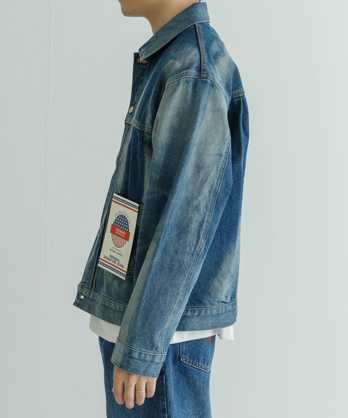 FREEMANS SPORTING CLUB（フリーマンズ スポーティング クラブ）の「FREEMANS SPORTING CLUB　LONGRIDGE JEAN JACKET（デニムジャケット・メンズ・ライトインディゴブルー・MEDIUM/LARGE）」の9枚目の写真