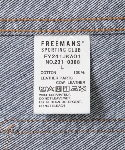 FREEMANS SPORTING CLUB（フリーマンズ スポーティング クラブ）の「FREEMANS SPORTING CLUB　LONGRIDGE JEAN JACKET（デニムジャケット・メンズ・ライトインディゴブルー・MEDIUM/LARGE）」の7枚目の写真