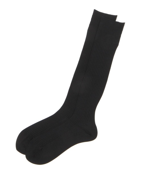 BABYLONE（バビロン）の「リブハイソックス（ソックス/靴下・レディース・ブラック/サンドグレー/ホワイト・FREE）」の2枚目の写真