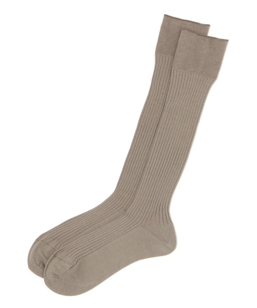 BABYLONE（バビロン）の「リブハイソックス（ソックス/靴下・レディース・ブラック/サンドグレー/ホワイト・FREE）」の4枚目の写真