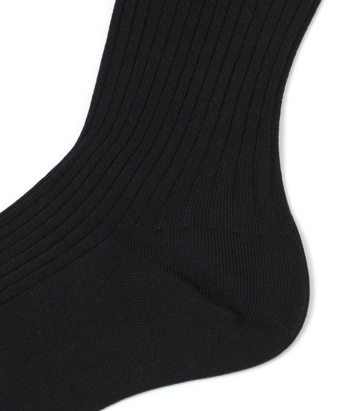 BABYLONE（バビロン）の「リブハイソックス（ソックス/靴下・レディース・ブラック/サンドグレー/ホワイト・FREE）」の8枚目の写真