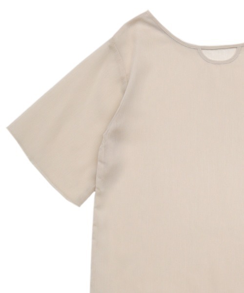 select MOCA（セレクトモカ）の「2WAYネックデザイン楊柳ブラウス（シャツ/ブラウス・レディース・ライトグリーン/ネイビー/アイボリー・FREE）」の15枚目の写真