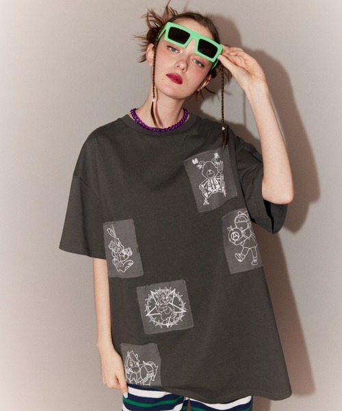 【セール】FREAK FRIENDS PATCH Tシャツ（Tシャツ/カットソー）｜Candy Stripper（キャンディストリッパー）