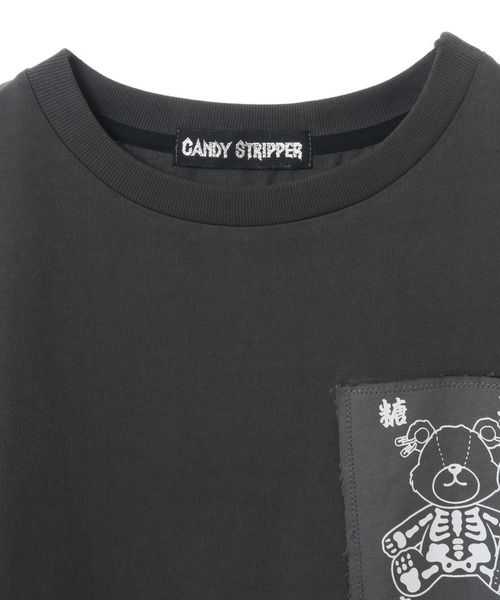 Candy Stripper（キャンディストリッパー）の「FREAK FRIENDS PATCH Tシャツ（Tシャツ/カットソー・レディース・ブラック/チャコール・2）」の20枚目の写真