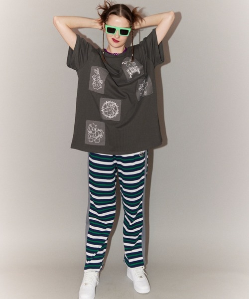 Candy Stripper（キャンディストリッパー）の「FREAK FRIENDS PATCH Tシャツ（Tシャツ/カットソー・レディース・ブラック/チャコール・2）」の5枚目の写真