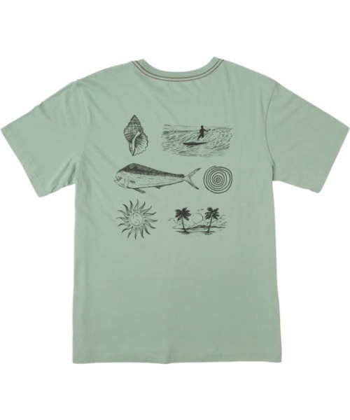 RVCA(ルーカ)の「RVCA メンズ 【HAWAII】 DORADO SS Tシャツ 【2024年春夏モデル】/ルーカ半袖バックプリントTシャツ(Tシャツ/カットソー・メンズ・オリーブ/オフホワイト・X-LARGE/LARGE/MEDIUM/SMALL)」の3枚目の写真