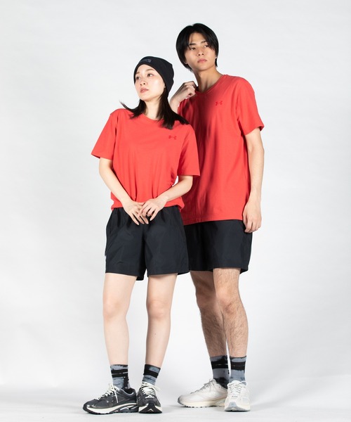 UNDER ARMOUR（アンダーアーマー）の「UAパフォーマンスコットン ショートスリーブTシャツ（トレーニング/メンズ）（Tシャツ/カットソー・メンズ・オレンジ系・S/M/XL/XXL/L）」の2枚目の写真