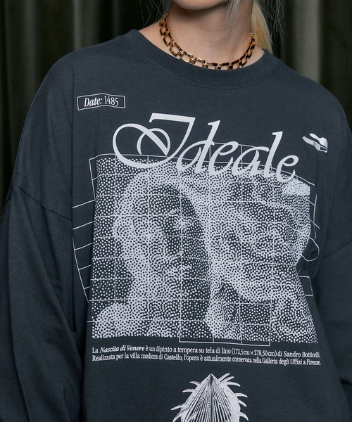 THINGS THAT MATTER（シングス ザット マター）の「【ZOZO限定復刻商品】VENUS LONG SLEEVE T-SHIRT / ヴィーナスロングスリーブTシャツ（Tシャツ/カットソー・レディース・ホワイト/グリーン/チャコールグレー・FREE）」の2枚目の写真