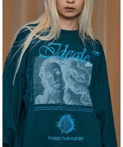 THINGS THAT MATTER（シングス ザット マター）の「【ZOZO限定復刻商品】VENUS LONG SLEEVE T-SHIRT / ヴィーナスロングスリーブTシャツ（Tシャツ/カットソー・レディース・ホワイト/グリーン/チャコールグレー・FREE）」の3枚目の写真