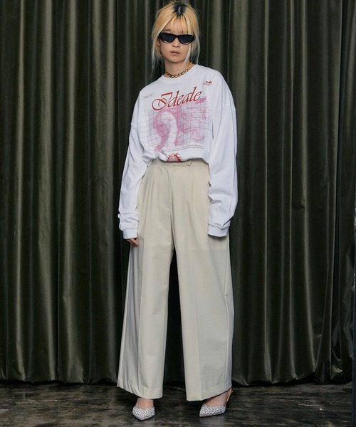 THINGS THAT MATTER（シングス ザット マター）の「【ZOZO限定復刻商品】VENUS LONG SLEEVE T-SHIRT / ヴィーナスロングスリーブTシャツ（Tシャツ/カットソー・レディース・ホワイト/グリーン/チャコールグレー・FREE）」の6枚目の写真