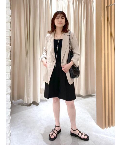 FREE'S MART（フリーズマート）の「◇［洗える］マシンウォッシャブル総針スクエアネックタンクニット（タンクトップ・レディース・ホワイト/ブルー/ブラック/ホワイト系その他/レッド・FREE）」の13枚目の写真