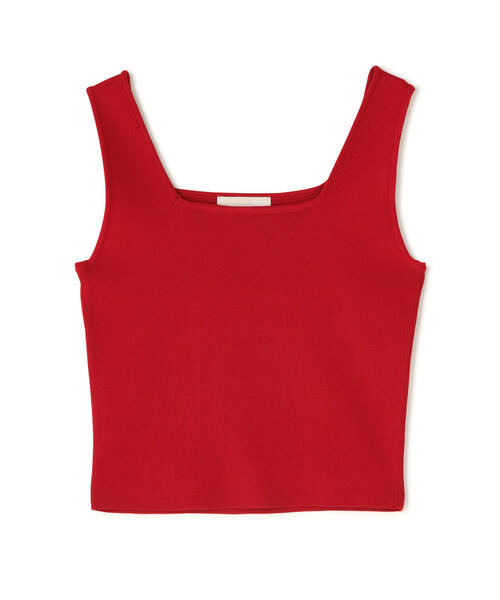 FREE'S MART（フリーズマート）の「◇［洗える］マシンウォッシャブル総針スクエアネックタンクニット（タンクトップ・レディース・ホワイト/ブルー/ブラック/ホワイト系その他/レッド・FREE）」の21枚目の写真