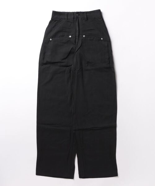 HOOK(フック)の「【HOOK】for girls カーゴポケットワイドパンツ(カーゴパンツ・レディース・ブラック/ベージュ/ピンク/ホワイト・L/M/S)」の1枚目の写真