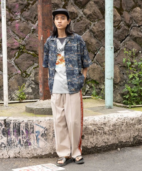 niko and...（ニコアンド）の「オープンカラー総柄シャツ（シャツ/ブラウス・メンズ・ブルー/アイボリー/ベージュ・LARGE/MEDIUM）」の20枚目の写真