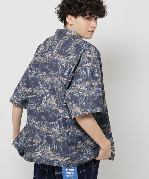 セール】オープンカラー総柄シャツ（シャツ/ブラウス）｜niko