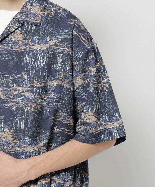 niko and...（ニコアンド）の「オープンカラー総柄シャツ（シャツ/ブラウス・メンズ・ブルー/アイボリー/ベージュ・LARGE/MEDIUM）」の7枚目の写真