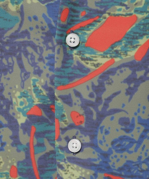 niko and...（ニコアンド）の「オープンカラー総柄シャツ（シャツ/ブラウス・メンズ・ブルー/アイボリー/ベージュ・LARGE/MEDIUM）」の11枚目の写真