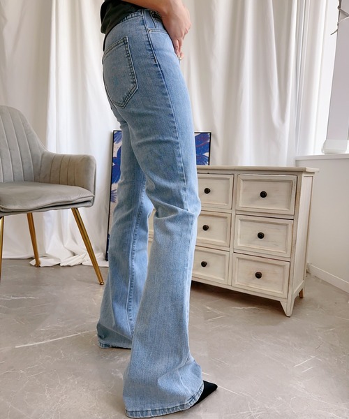 aimoha(アイモハ)の「マイクロフレアージーンズ【Aimoha】(デニムパンツ・レディース・ライトブルー/ブルー・X-SMALL/SMALL/LARGE/X-LARGE/MEDIUM)」の22枚目の写真