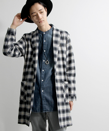 WEGO/オンブレチェックガウン