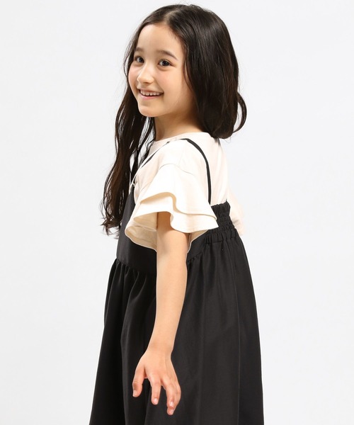 GLOBAL WORK Smile Seed Store(グローバルワーク スマイルシードストア)の「コットン袖フリルプルオーバー半袖/キッズ/984037(Tシャツ/カットソー・キッズ・サックスブルー/アイボリー/ブラック/グレー・130cm/150cm/140cm/110cm/120cm/100cm)」の9枚目の写真