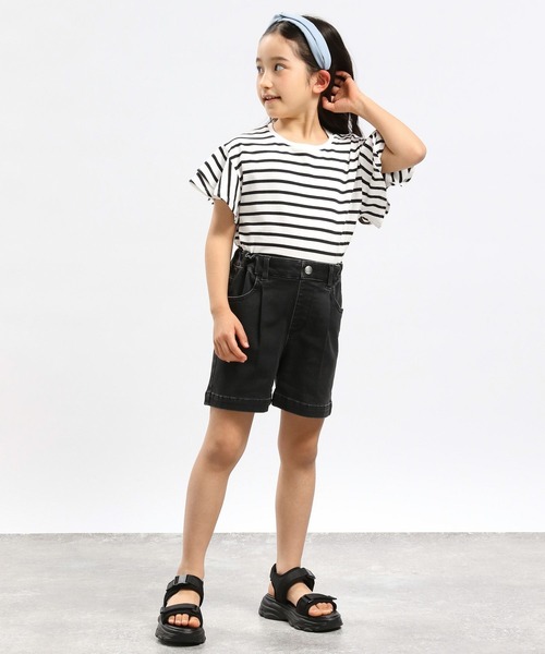 GLOBAL WORK Smile Seed Store(グローバルワーク スマイルシードストア)の「コットン袖フリルプルオーバー半袖/キッズ/984037(Tシャツ/カットソー・キッズ・サックスブルー/アイボリー/ブラック/グレー・130cm/150cm/140cm/110cm/120cm/100cm)」の17枚目の写真