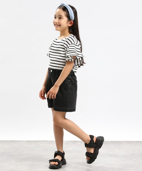 GLOBAL WORK Smile Seed Store(グローバルワーク スマイルシードストア)の「コットン袖フリルプルオーバー半袖/キッズ/984037(Tシャツ/カットソー・キッズ・サックスブルー/アイボリー/ブラック/グレー・130cm/150cm/140cm/110cm/120cm/100cm)」の18枚目の写真